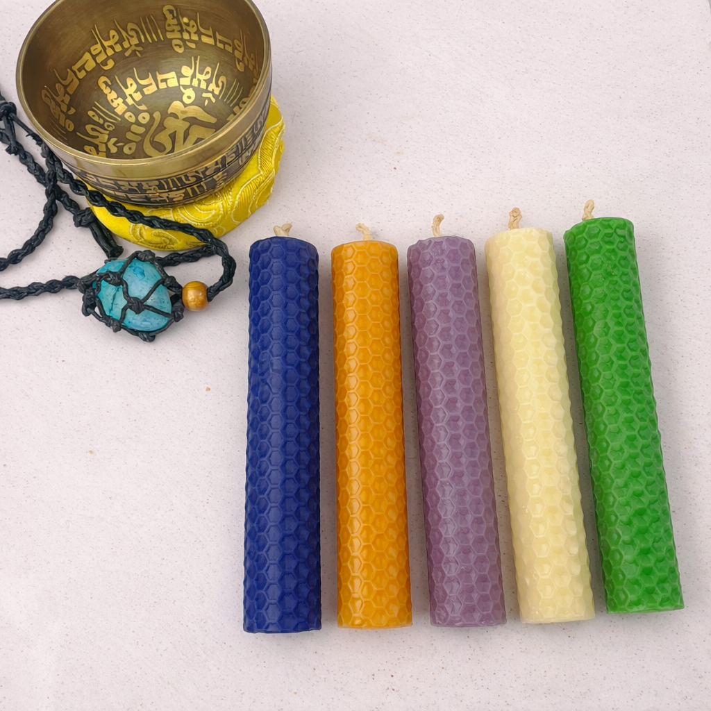 Vela De Miel Colores 10cm.