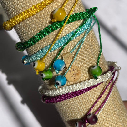 Pulseras de Hilo con Ojo Turco