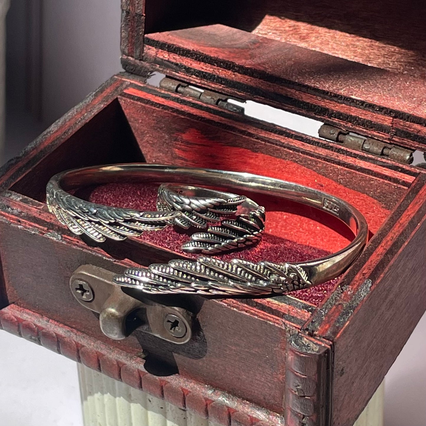 Pulsera y Anillo de Alas de Angel