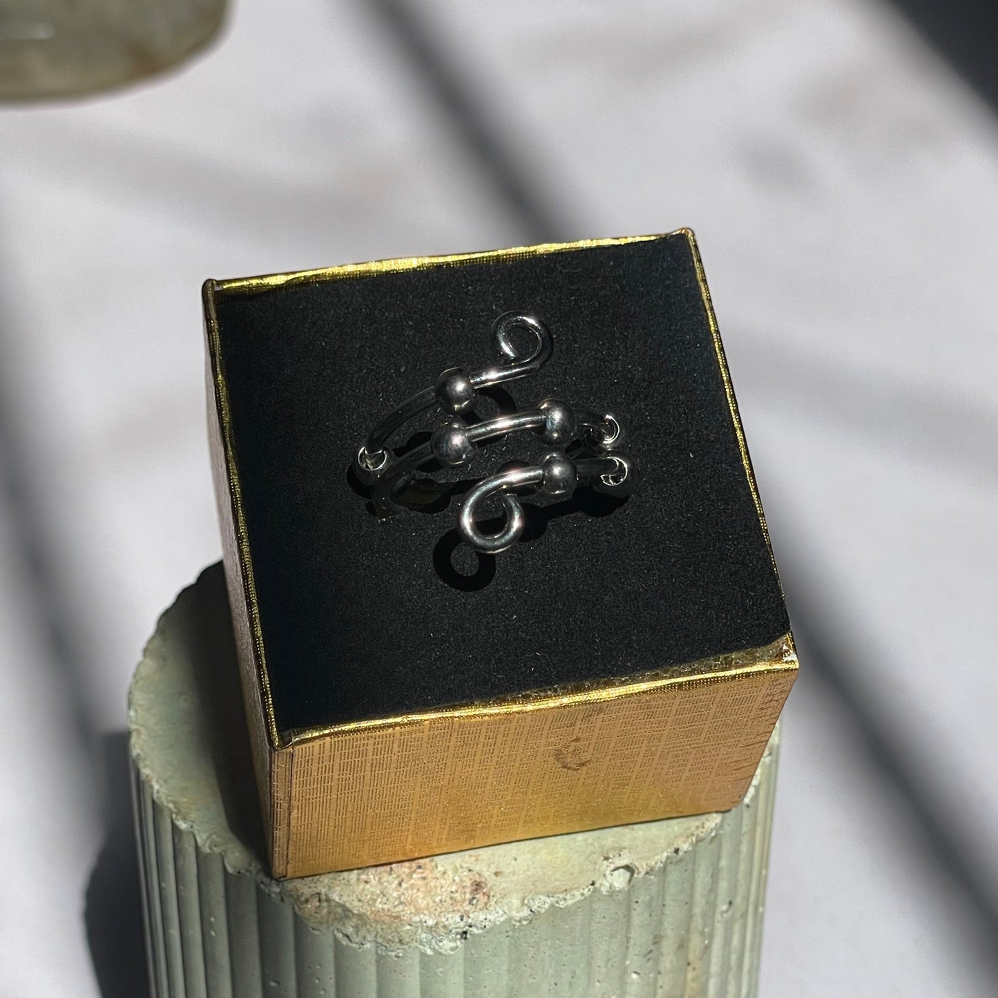 Anillo Anti Estrés Nota Musical con Cuentas