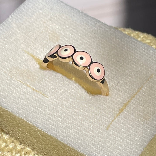Anillo de Ojo Protector en Rosa