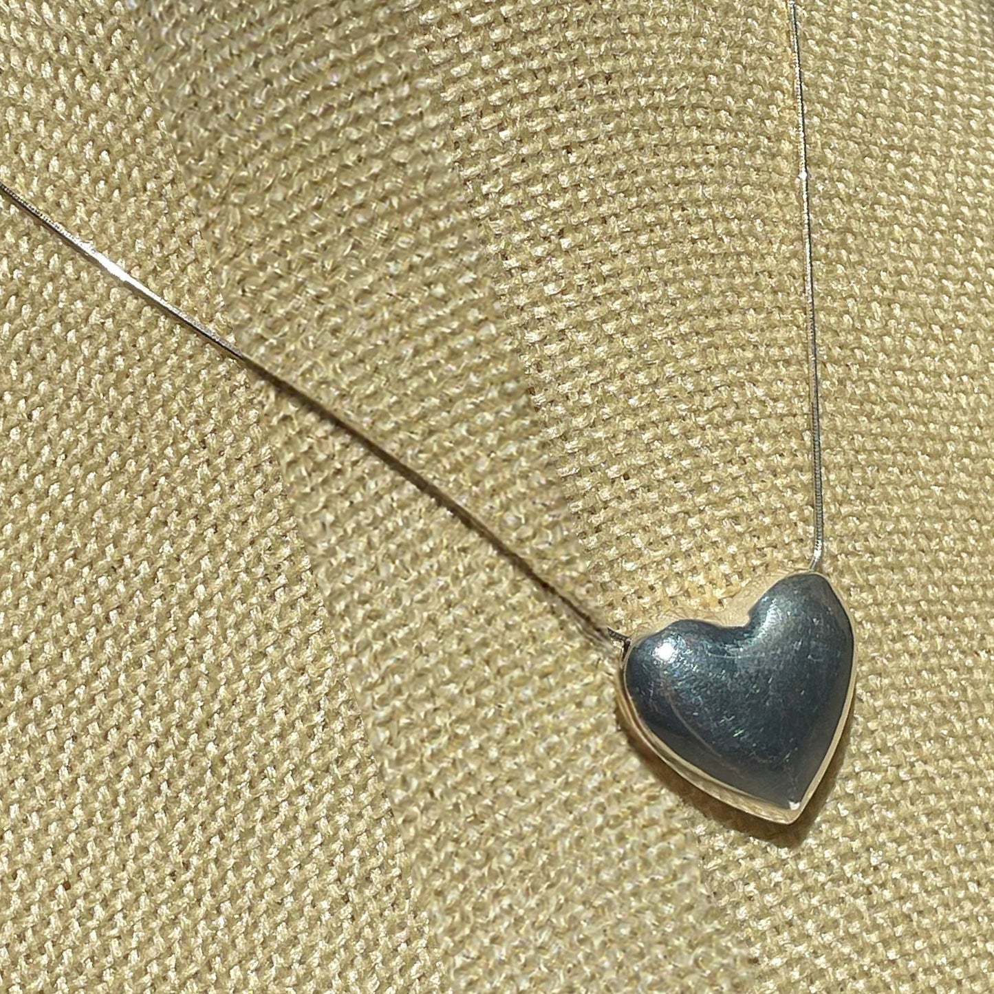 Collar de Corazon Plata