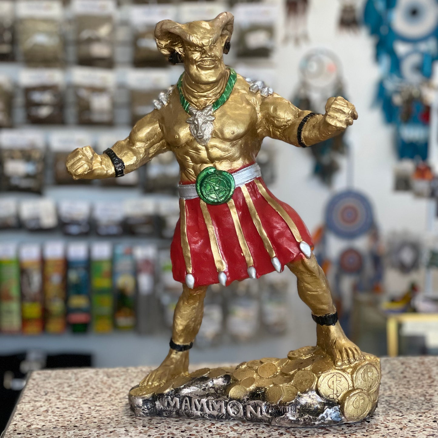 Figura de Mammon Dorado