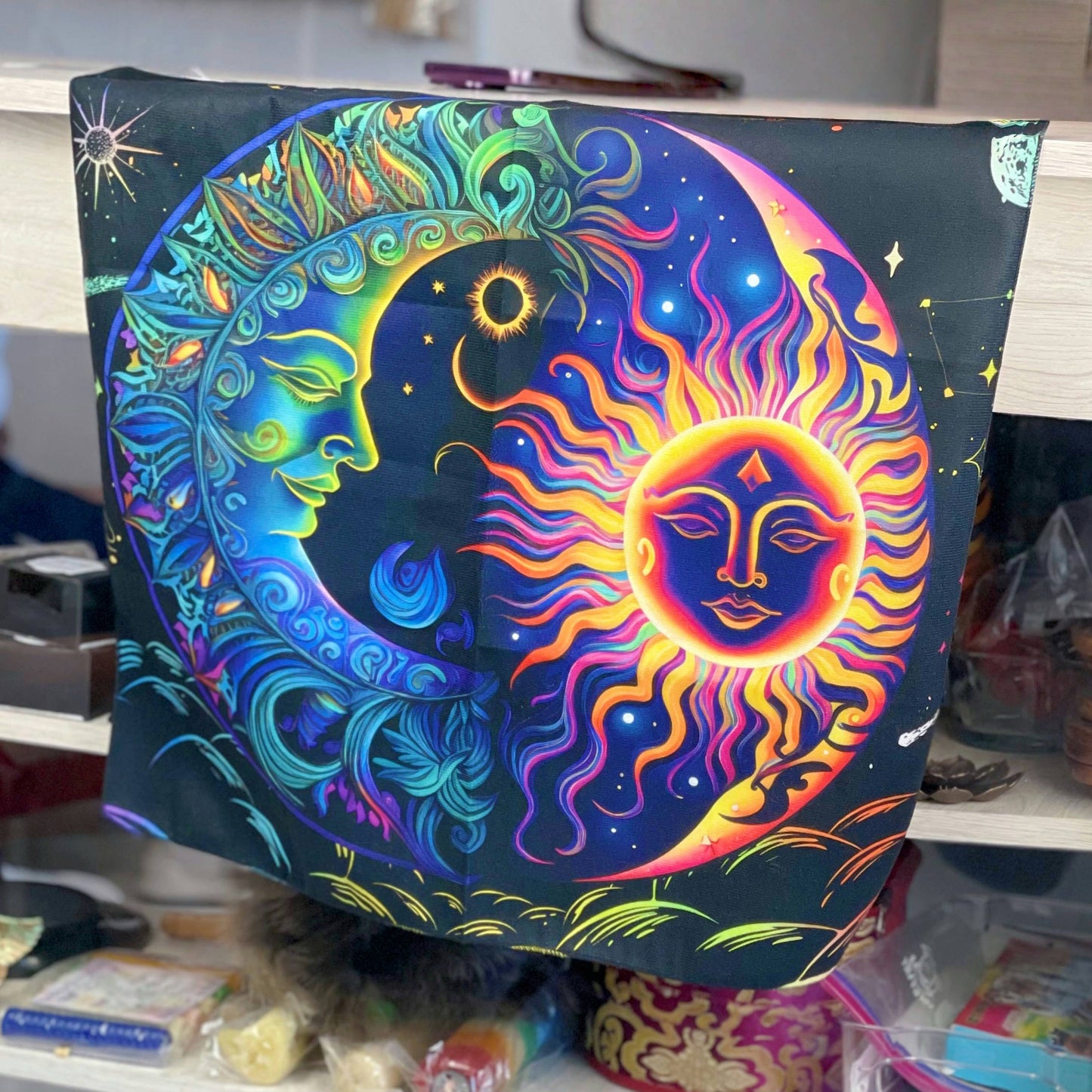 Tapete místico sol y luna