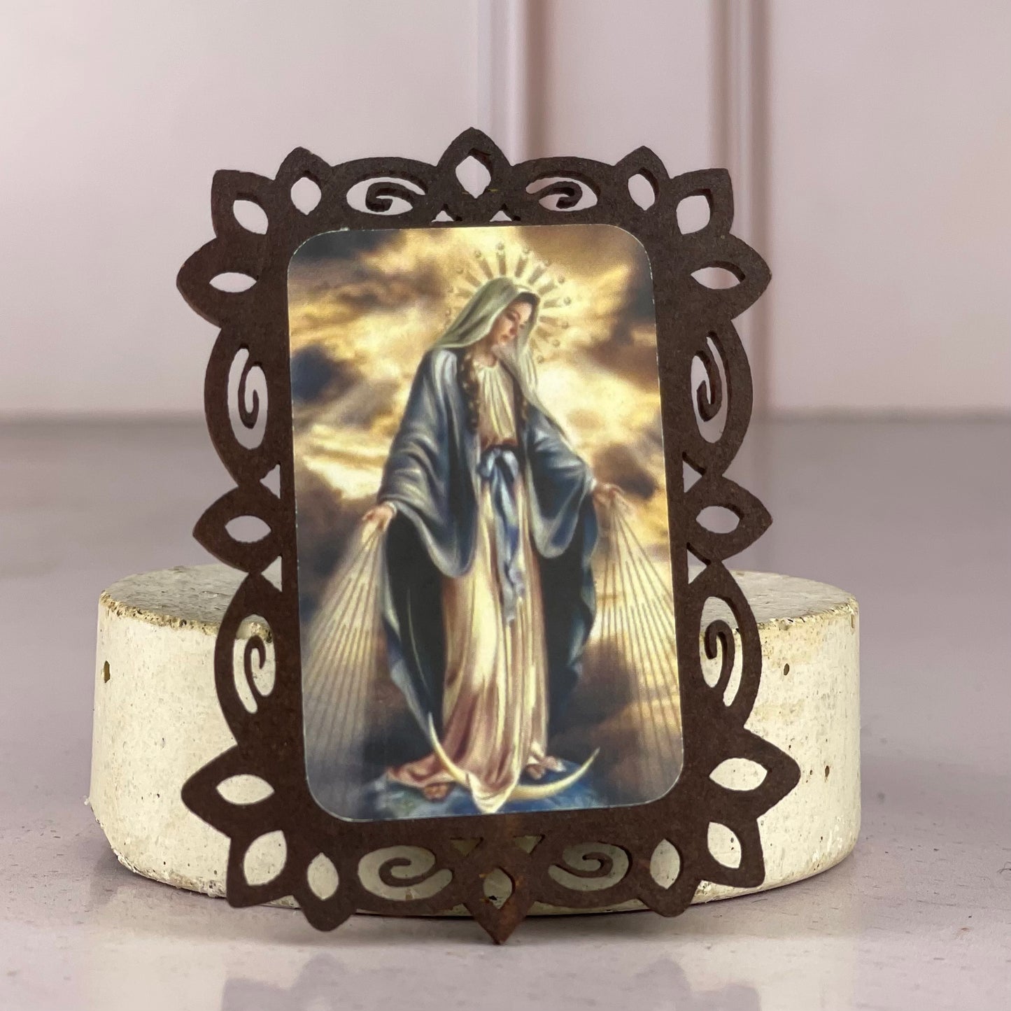 Mini Cuadro con Iman de la Inmaculada Concepción