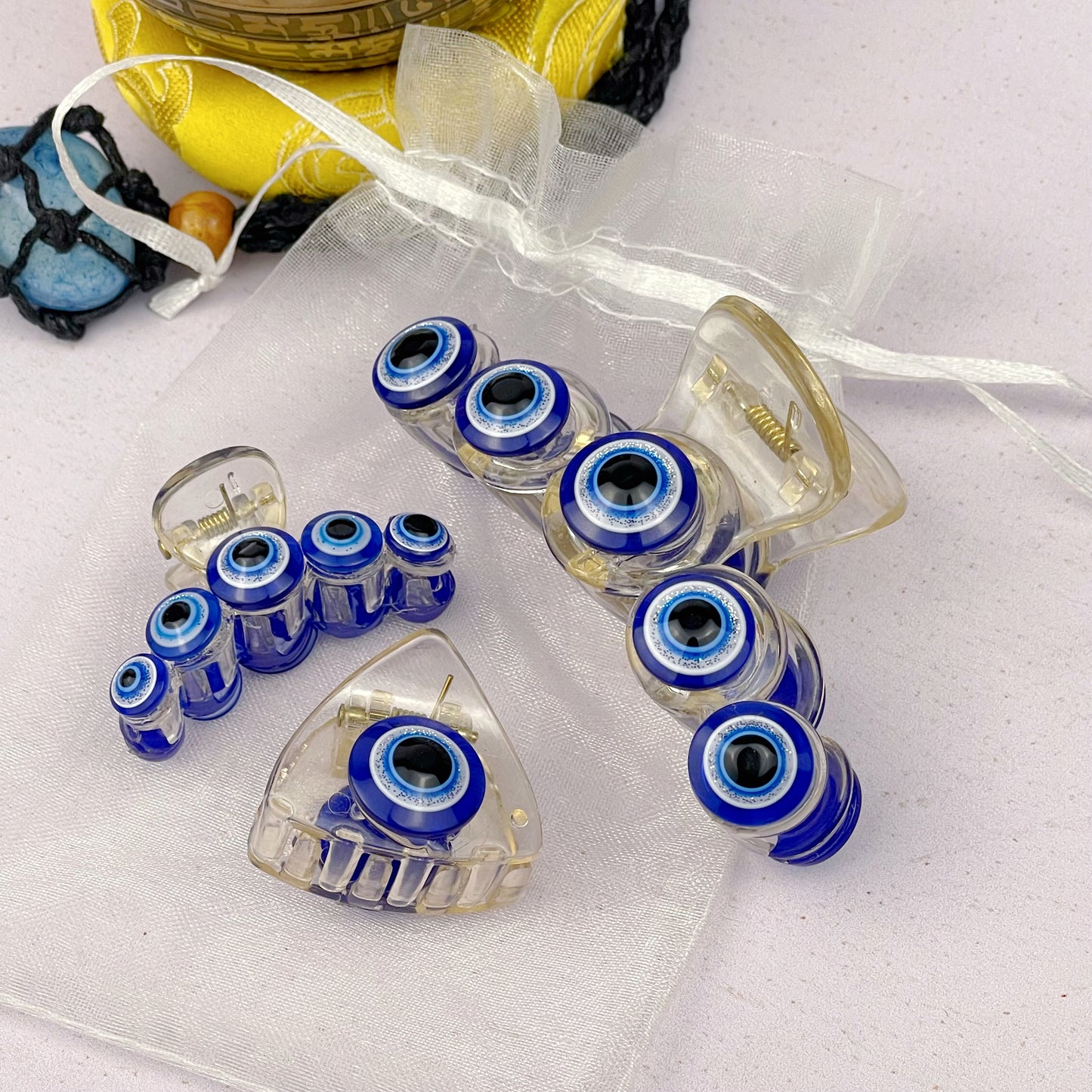 Set de Pinzas Para el Cabello de Ojo Turco