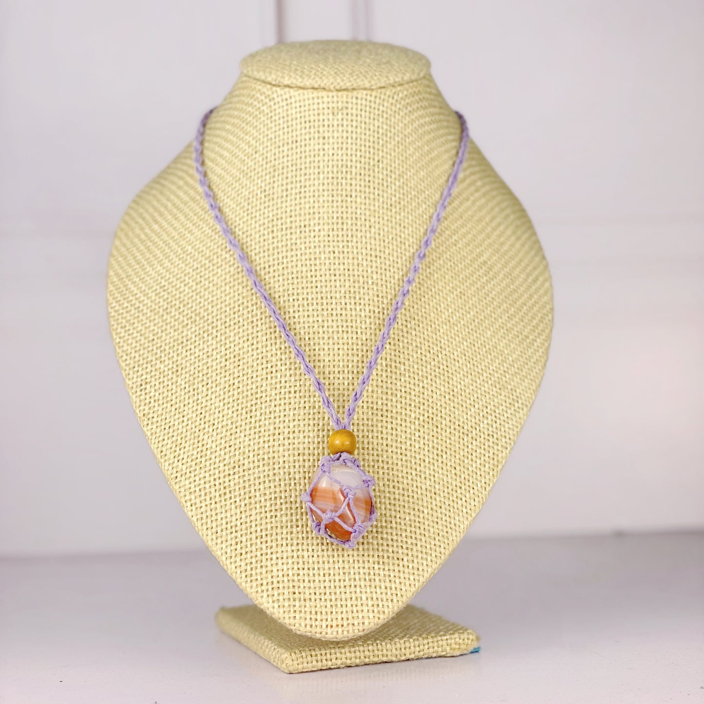 Collar/Colgante Porta Cuarzo Morado