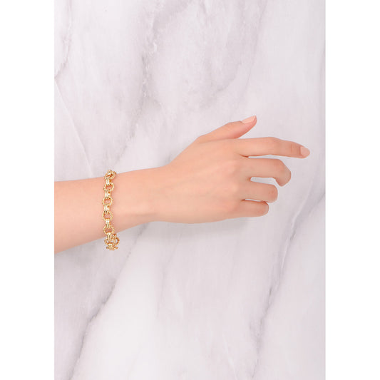 Pulsera de Baño de Oro 18k con Diseño Sofisticado NICE