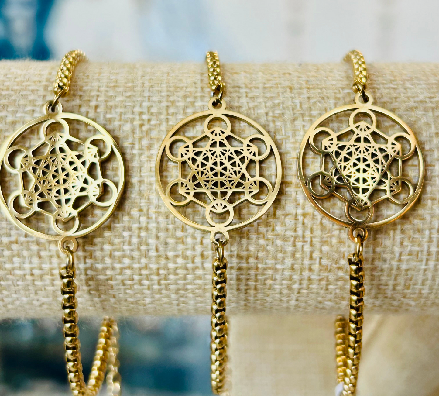 Pulsera Dorada Metatron.