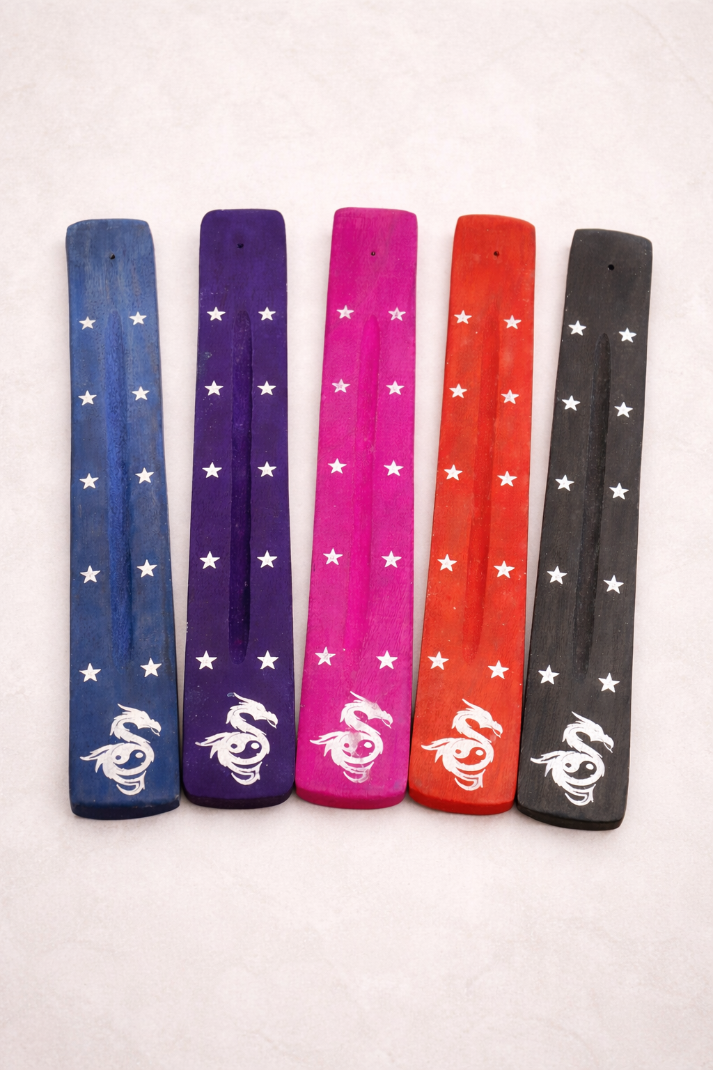 Porta Incienso de Madera Roja