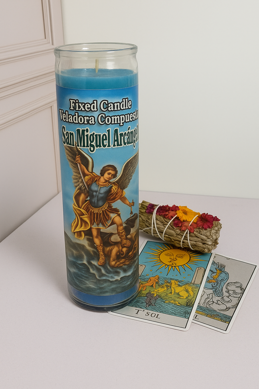 Veladora San Miguel Arcángel.