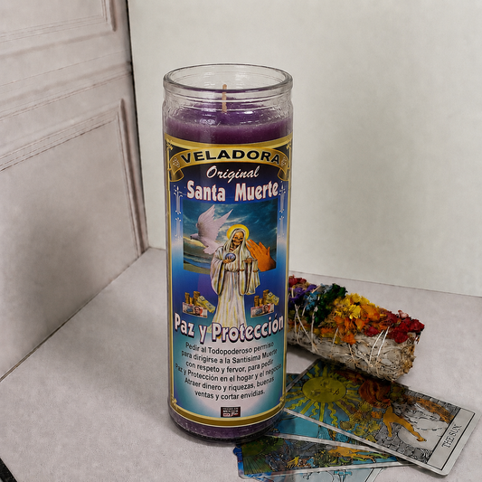 Veladora Santa Muerte Paz Y Protección