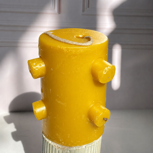 Velon De 7 Mechas Llama Clientes Amarillo