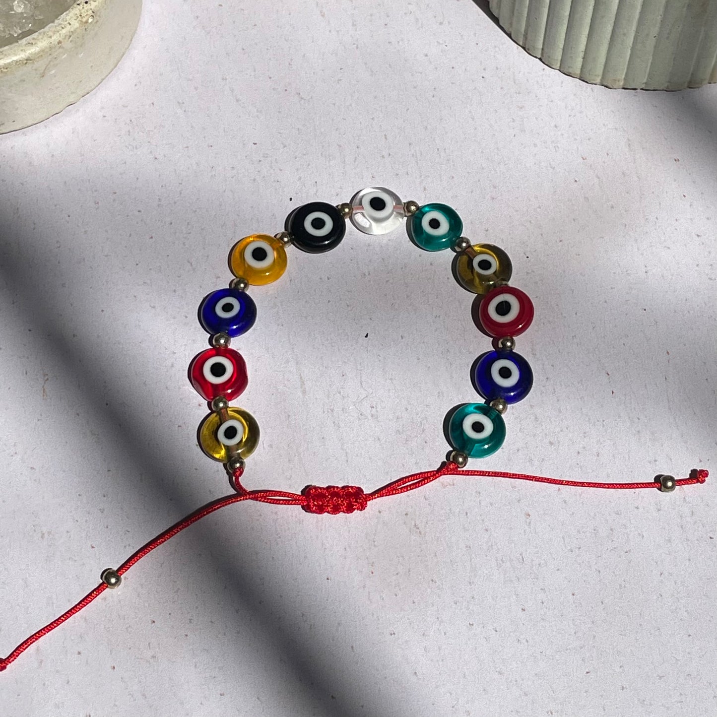 Pulsera con Ojos Turcos de Cristal