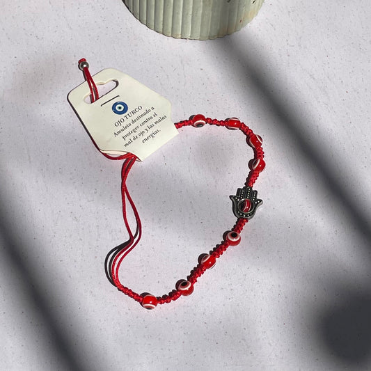 Pulsera Roja de Ojo Turco