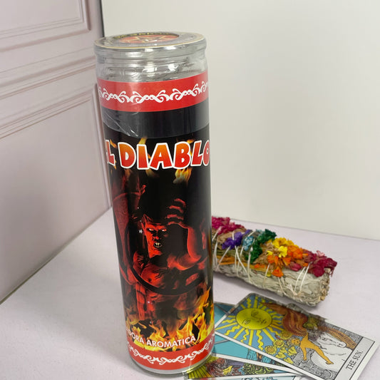 Veladora Del Diablo Roja