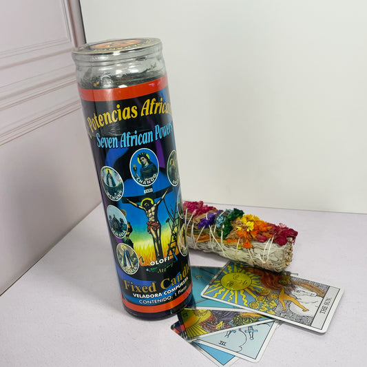 Veladora 7 Potencias Africanas (Compuesta)