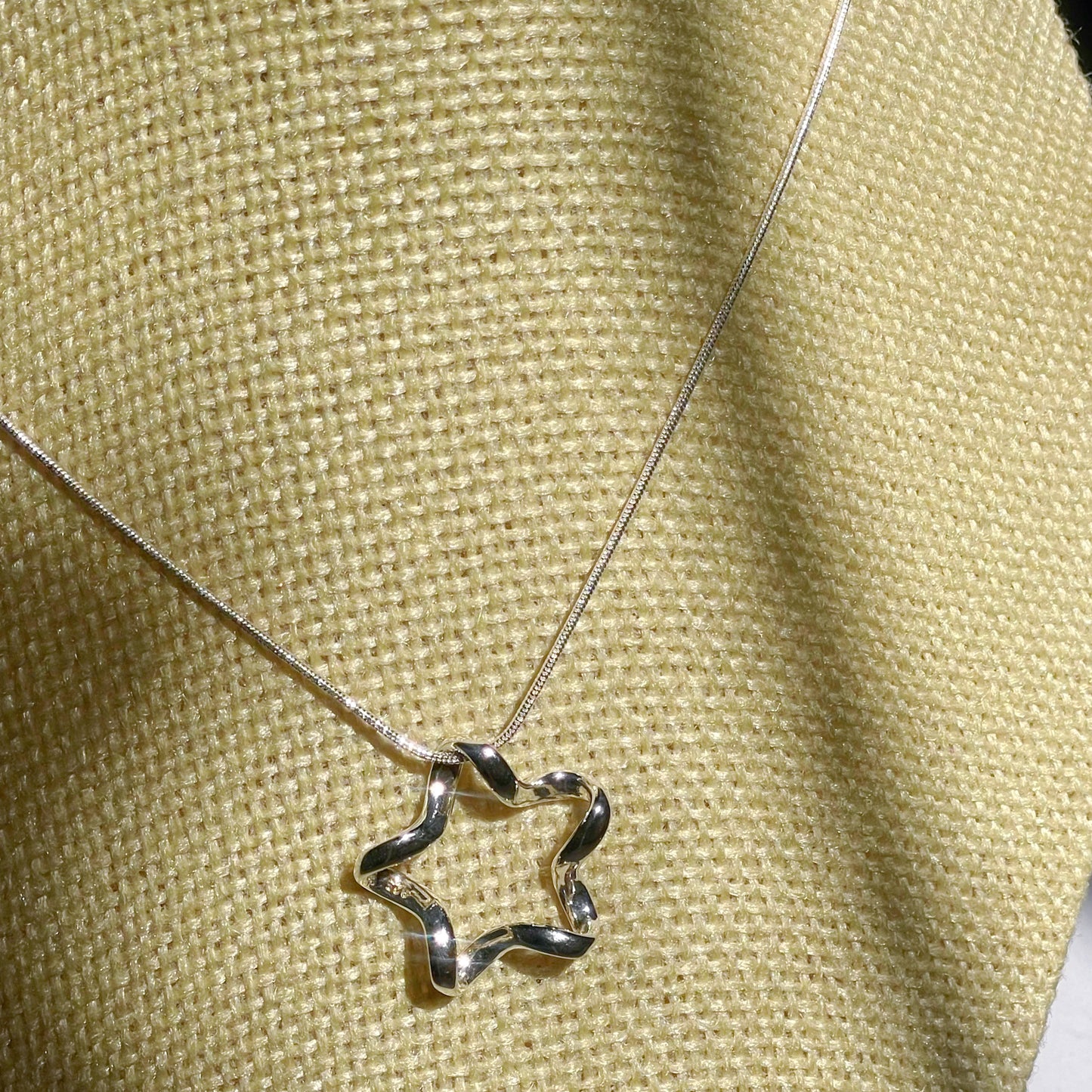 Collar Estrella Tornada Plata