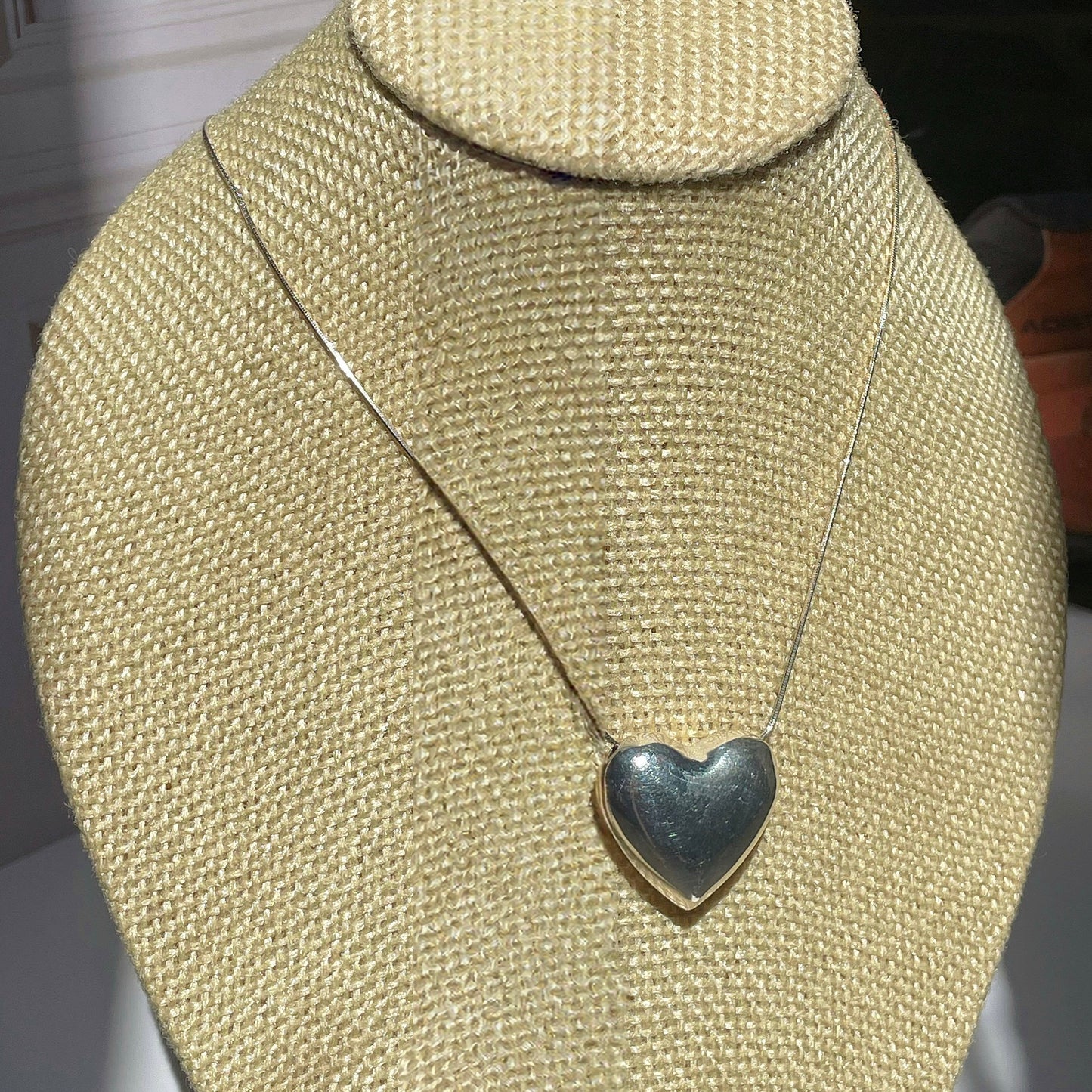 Collar de Corazon Plata