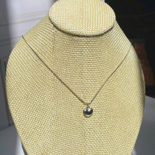 Collar de Corazon Plata Mini