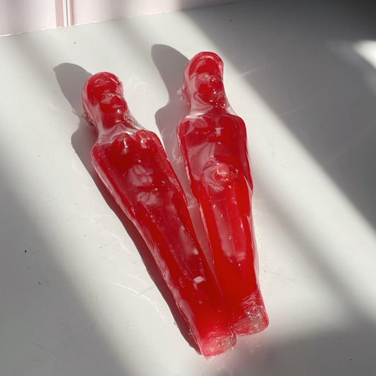 Figuras de Parafina Roja (Hombre o Mujer)