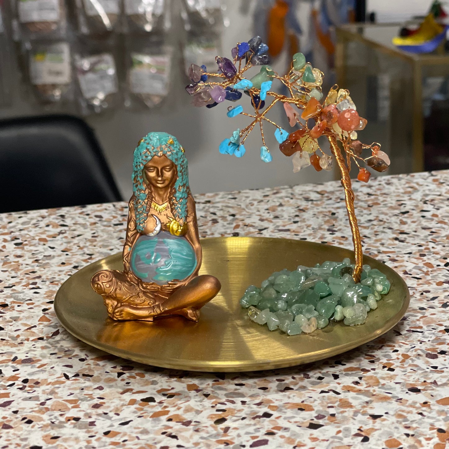 Set de Pachamama/Madre Tierra con Arbol del Dinero