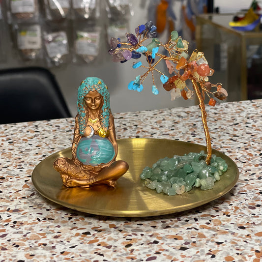 Set de Pachamama/Madre Tierra con Arbol del Dinero