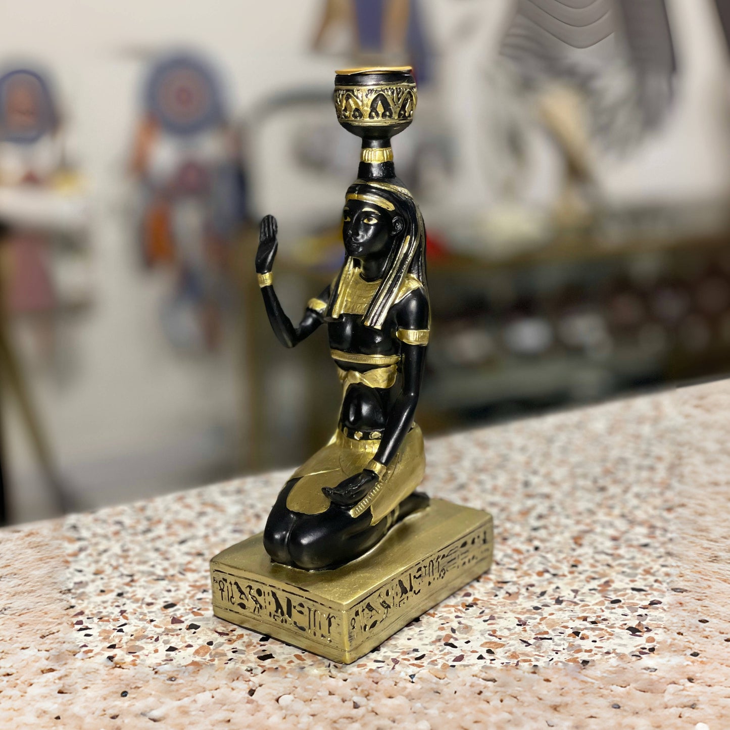Candelabro Diosa Egipcia