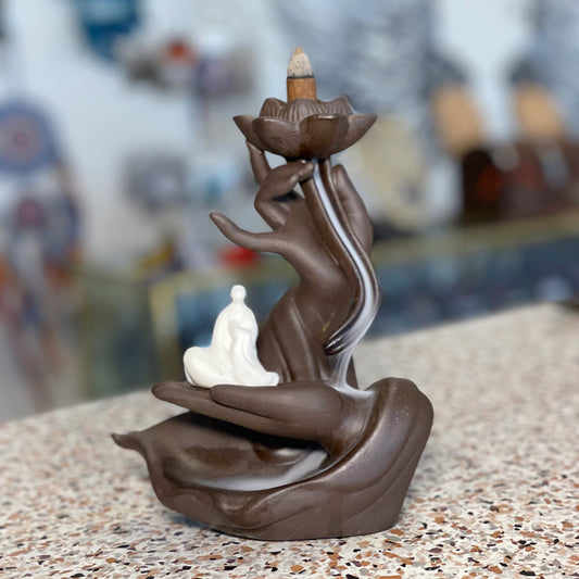 Quemador de Incienso en Cascada de Jardin Zen