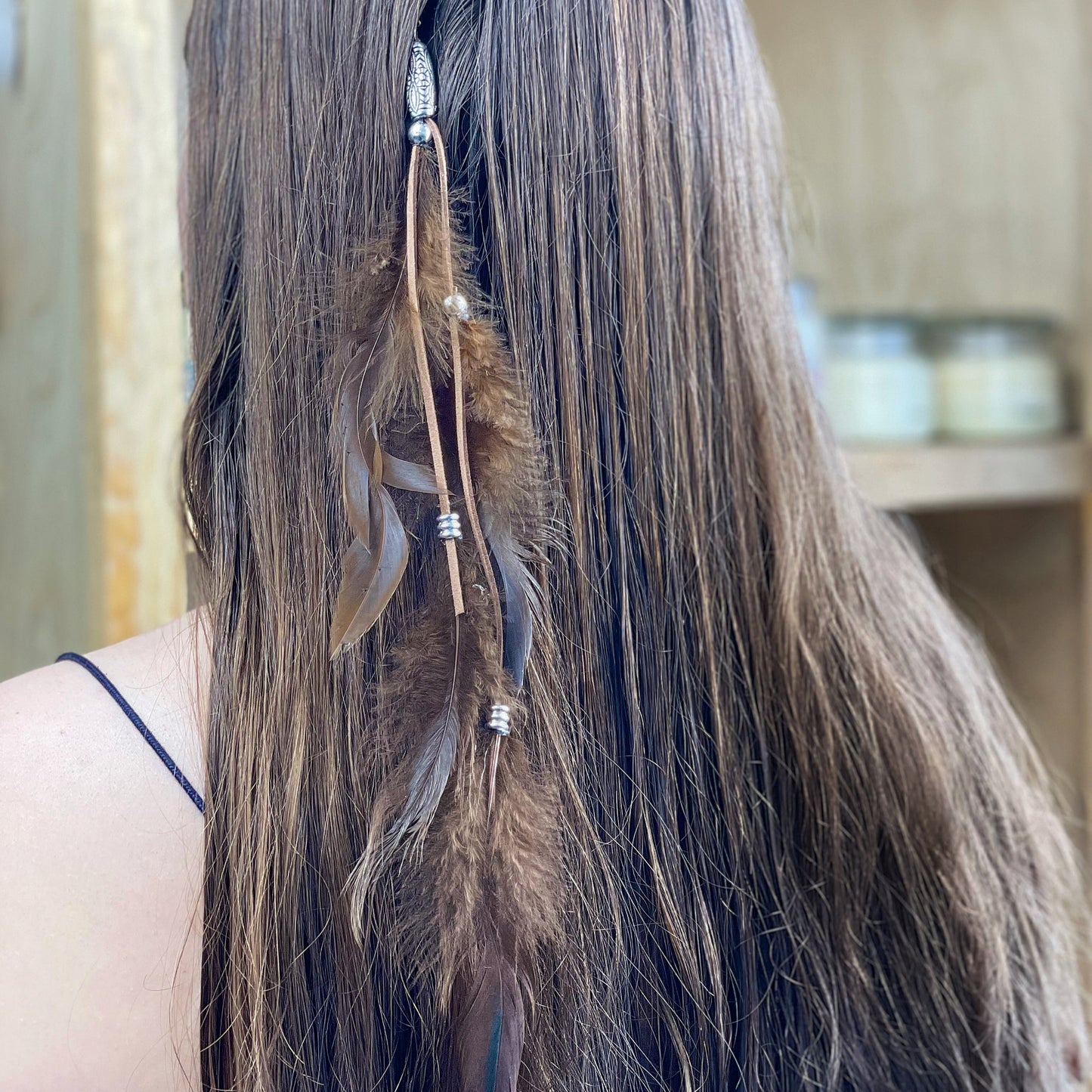 Clip de Plumas Para Cabello