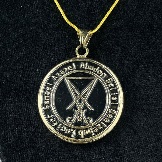 Dije del Sigilo de Lucifer con Tetagramaton