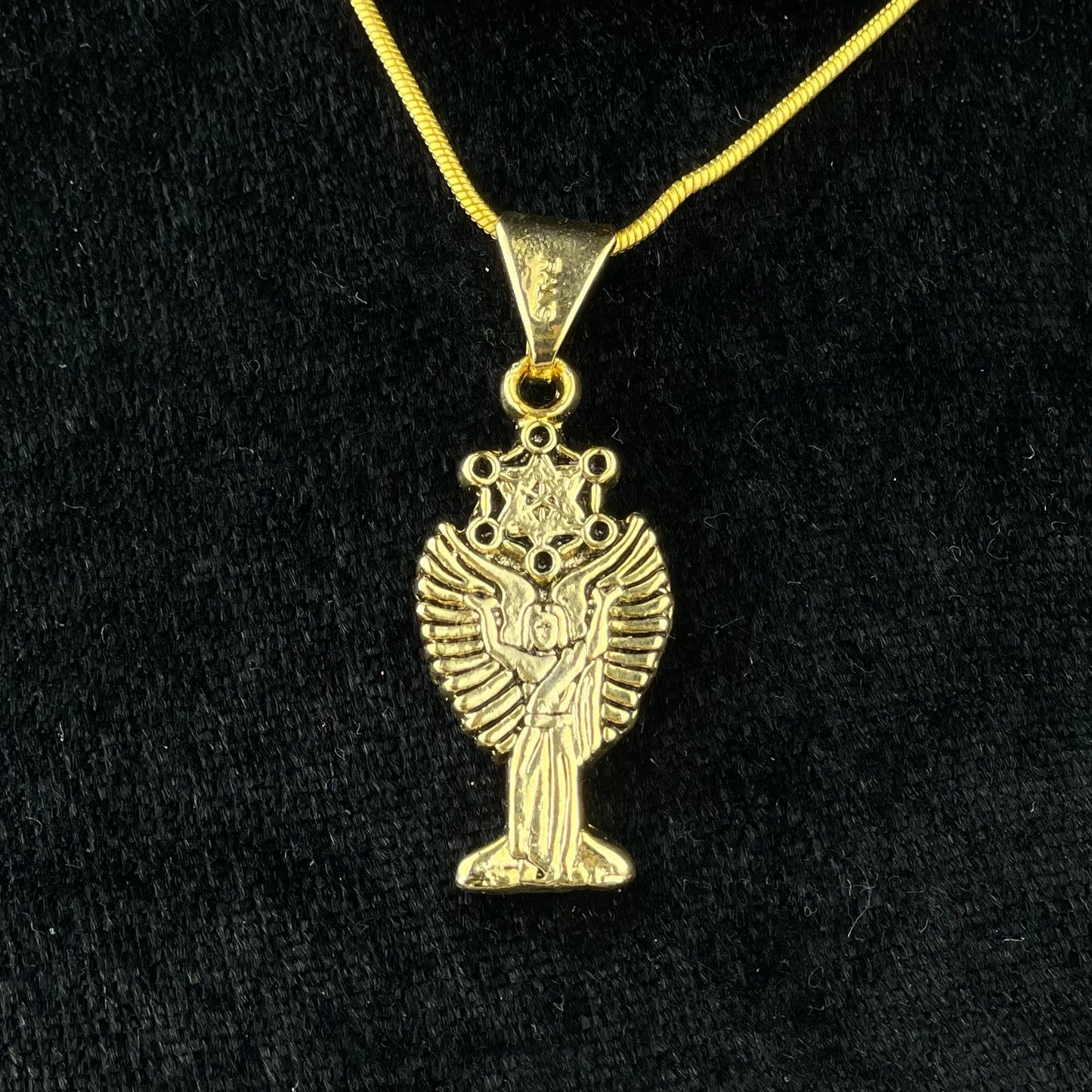 Dije de Metatron Arcangel en Chapa de Oro