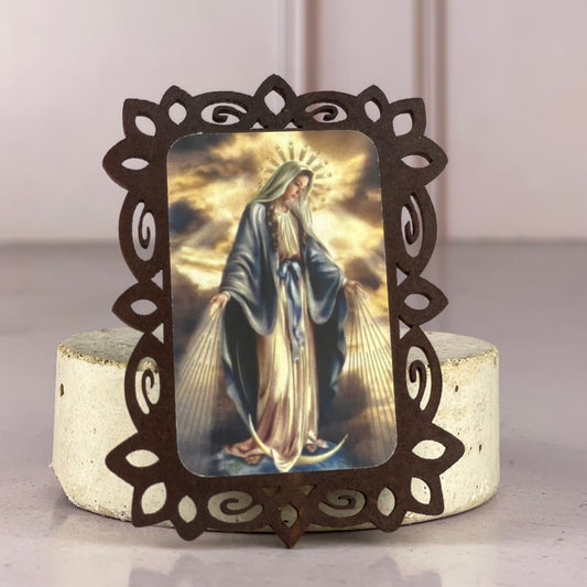Mini Cuadro con Iman de la Inmaculada Concepción