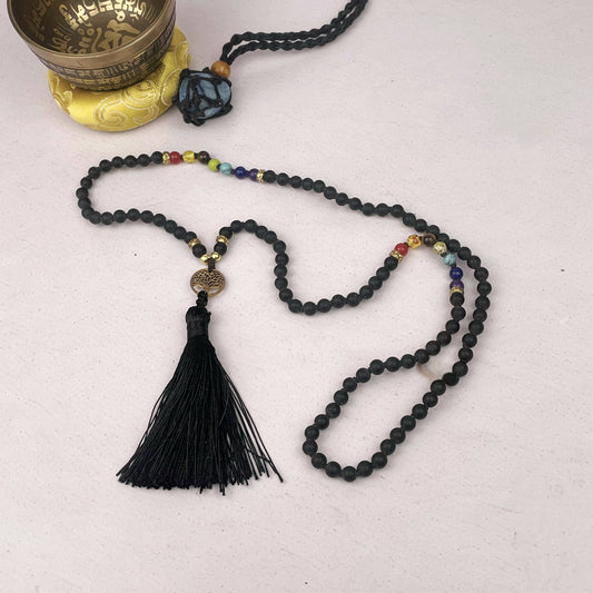 Japamala 7 Chakras Negro