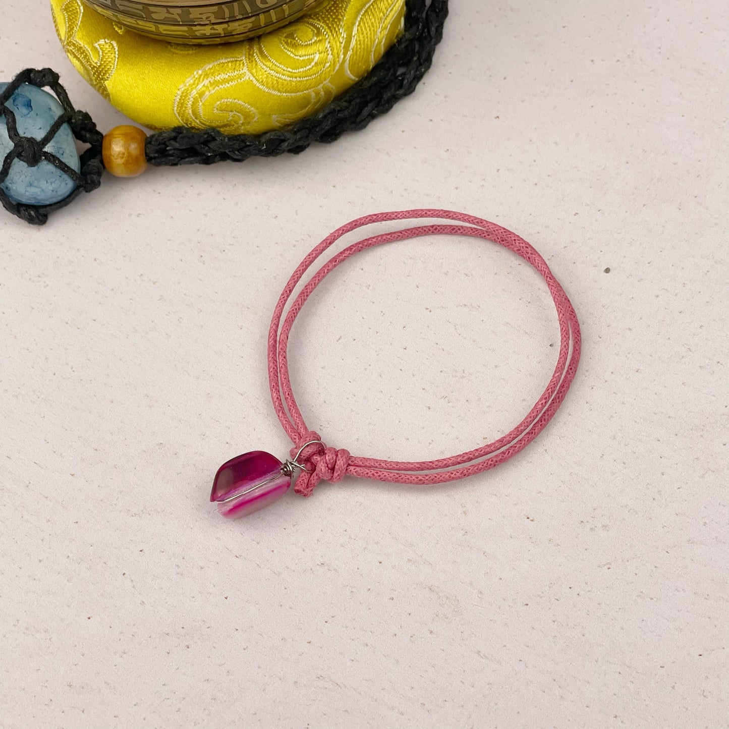 Pulseras de Hilo con Cuarzo (8 Tipos)