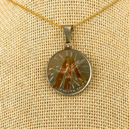 Medalla del Espiritu Santo con Tetagramatón