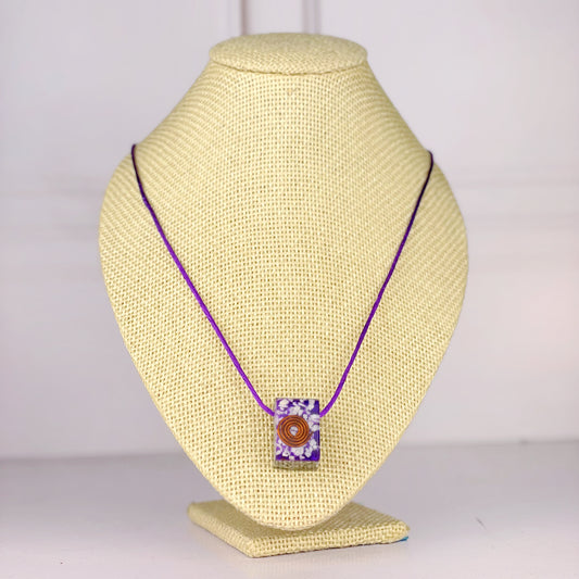 Collar de Orgonita Morado