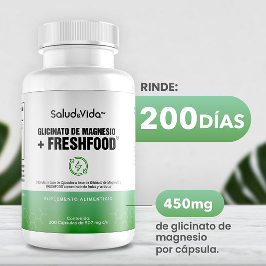 Glicinato De Magnesio + Freshfood Salud & Vida