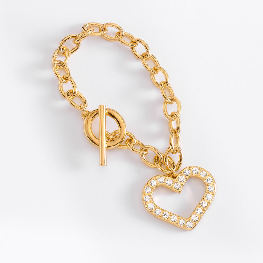 Pulsera con Dije de Corazon NICE