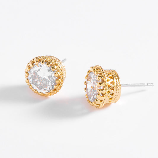 Pendientes Diamonice Cristal Oro 18k NICE