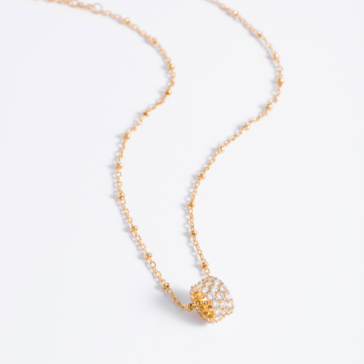 Collar Dorado Elegante con Piedras Diamonice NICE