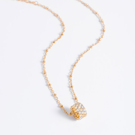 Collar Dorado Elegante con Piedras Diamonice NICE