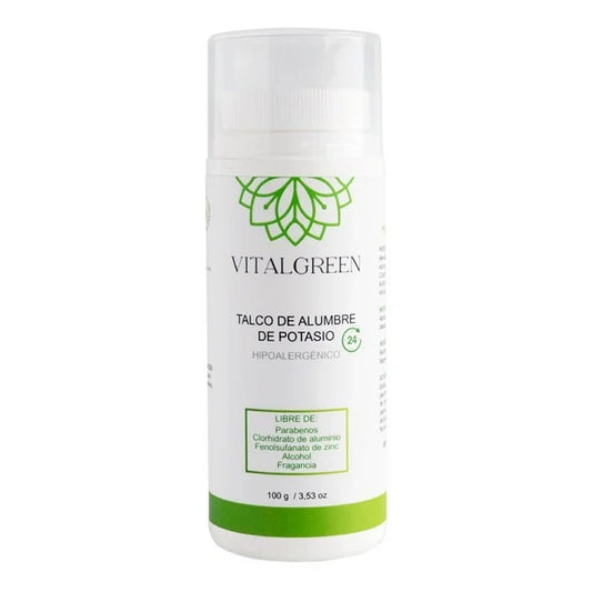 Talco de Alumbre de Potasio Vital Green